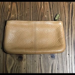Coach pebbled leather cosmetic bag